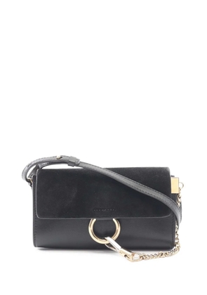 Chloé Pre-Owned 2010-2025 Mini Calfskin and Suede Faye Chain crossbody bag - Black