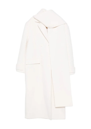 SANDRO wool double breasted coat - Neutrals