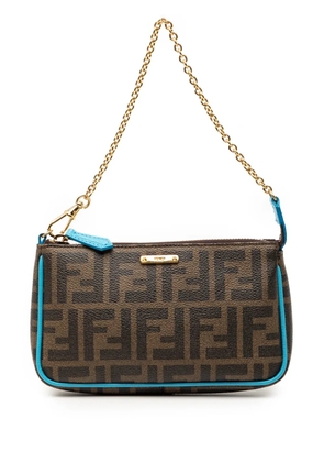 Fendi Pre-Owned 2010-2025 Zucca Spalmati Chain Pochette shoulder bag - Blue
