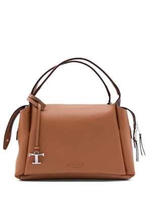 Tod's logo-charm shoulder bag - Neutrals