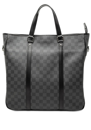 Louis Vuitton Pre-Owned 2009 Damier Graphite Tadao satchel - Black