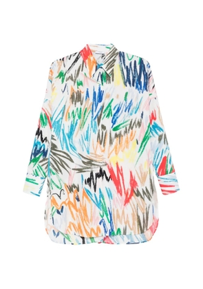 Akris Punto long-sleeve printed shirt - White