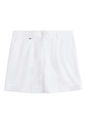 Fay pleated shorts - White