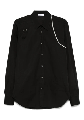 Alexander McQueen strap-detail shirt - Black