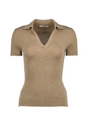Max Mara V-neck knitted top - Neutrals