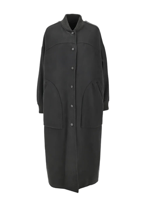 Weekend Max Mara rib-knit pocket parka coat - Grey