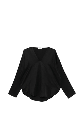 RUOHAN Onyx Arno V-neck blouse - Black