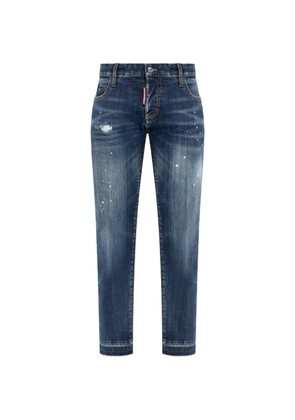 DSQUARED2 belt-loop distressed jeans - Blue