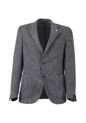BRANDO drop single-breasted jacket - Grey