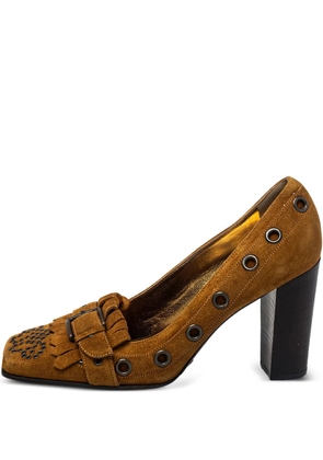 Dolce & Gabbana Pre-Owned 90mm suede pumps - Brown