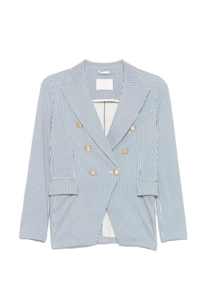 Circolo 1901 striped double-breasted blazer - White