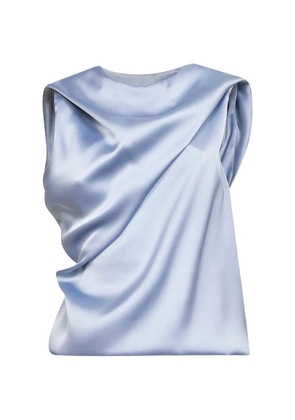 Blanca Vita asymmetric draped top - Blue