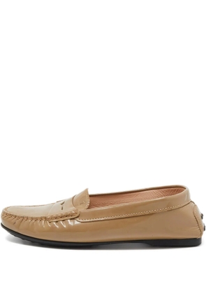 Tod's Vintage Penny patent-leather loafers - Brown