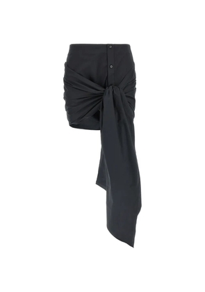 The Attico knot-detail mini skirt - Black