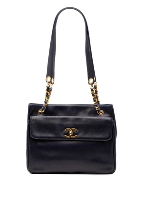CHANEL Pre-Owned 1994-1996 CC Lambskin Front Pocket tote bag - Blue
