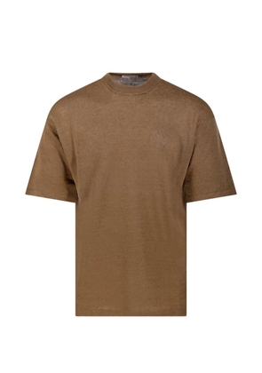 Roberto Collina crew-neck T-shirt - Brown
