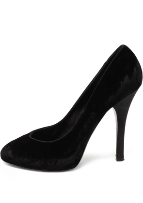 Dolce & Gabbana Pre-Owned 125mm suede heeled pumps - Black
