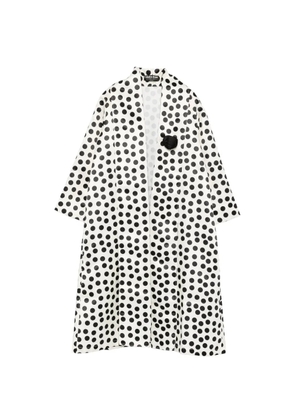 CHIARA BONI La Petite Robe polka-dot oversize coat - White