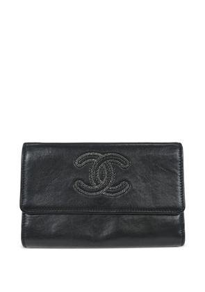 CHANEL Pre-Owned 2007 logo-detail wallet - Black
