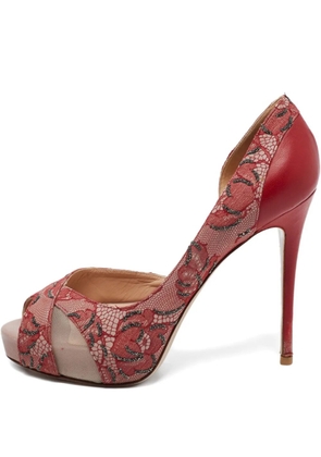 Valentino Garavani Pre-Owned 115mm lace pumps - Red