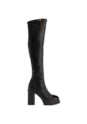 Giuseppe Zanotti shiny toe platform boots - Black