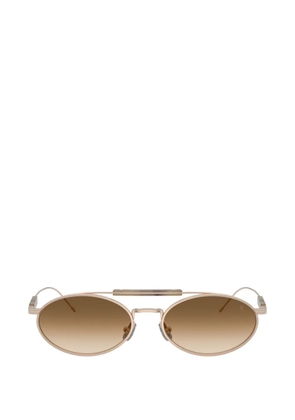 Brunello Cucinelli oval-frame sunglasses - Gold