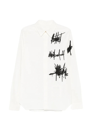 Rick Owens Rev embroidered shirt - White