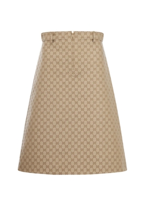 Gucci GG-jacquard A-line midi skirt - Neutrals