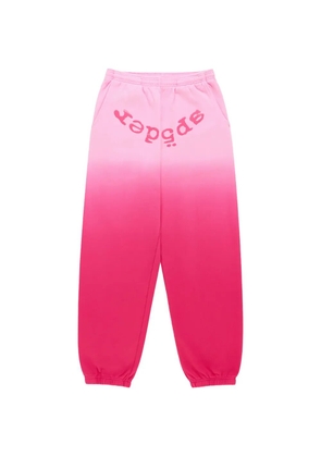 SP5DER ombre-effect track pants - Pink