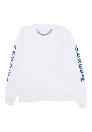 Chrome Hearts neck-logo long-sleeve T-shirt - White