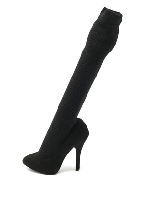 Dolce & Gabbana Pre-Owned sock-high suede pumps - Black