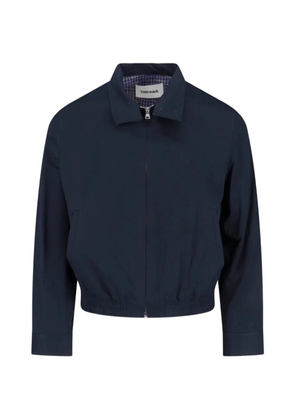 TONYWACK buttoned cotton bomber jacket - Blue