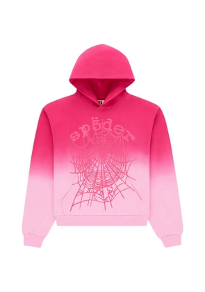SP5DER ombre-effect hoodie - Pink