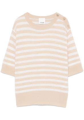 Allude striped T-shirt - Neutrals