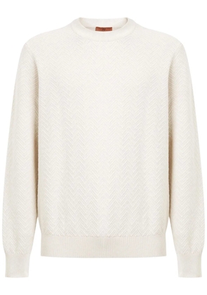 Missoni chevron cotton jumper - White