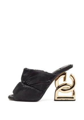 Dolce & Gabbana Pre-Owned 2024 110mm logo-heel padded heeled sandals - Black