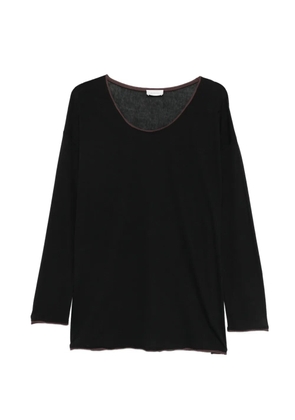 RUOHAN Charcoal Toma long-sleeved top - Black