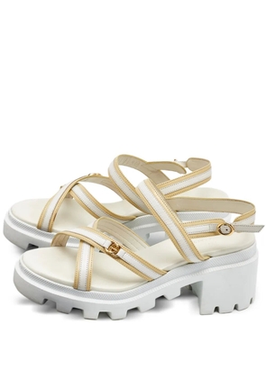 Gucci Pre-Owned cream platform sandals - Neutrals