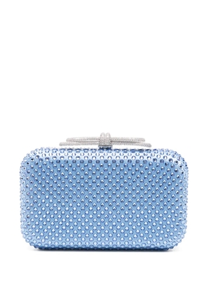 MACH & MACH crystal-embellished clutch bag - Blue