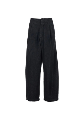 Roy Rogers x Eva Herzigová pleated jeans - Black