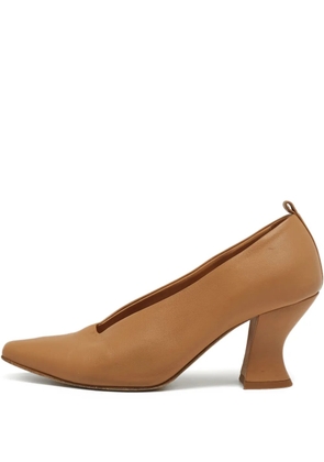 Bottega Veneta Pre-Owned 80mm leather pumps - Neutrals