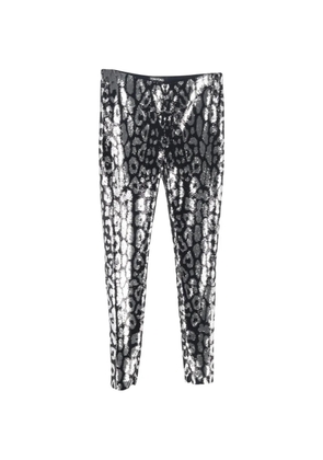 Tom Ford Vintage leopard print sequined leggings - Silver