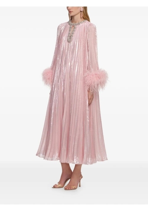 Self-Portrait embellished midi dress - Pink