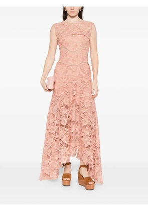 Costarellos lace cut-out maxi dress - Pink