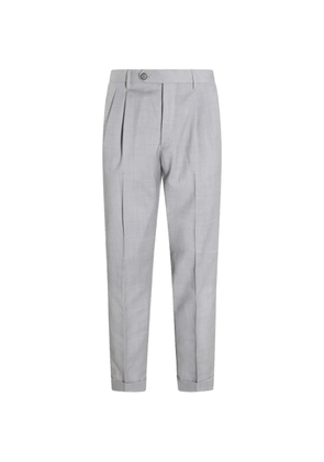 GTA Pantalone Luca pleated cuffed trousers - Grey
