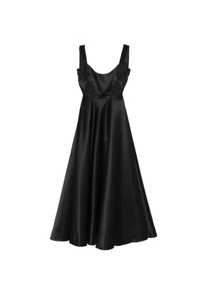 Alchemy Lia lace-appliqué maxi dress - Black