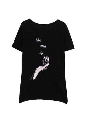 Yohji Yamamoto graphic-print T-shirt - Black