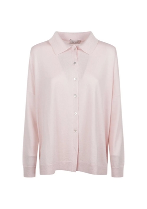 BeYou buttoned collared cardigan - Pink