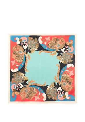 ETRO floral paisley scarf - Blue