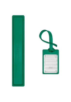 FPM Milano address leather tag - Green